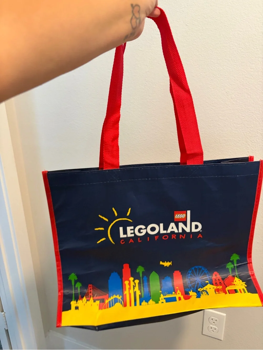 LEGO City LEGO set and LEGOLAND tote bag